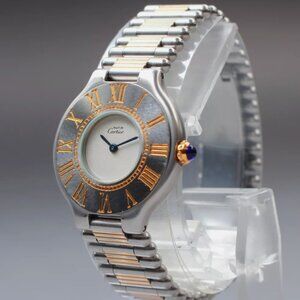 Mint Cartier Must De Ladies Watch With Box!